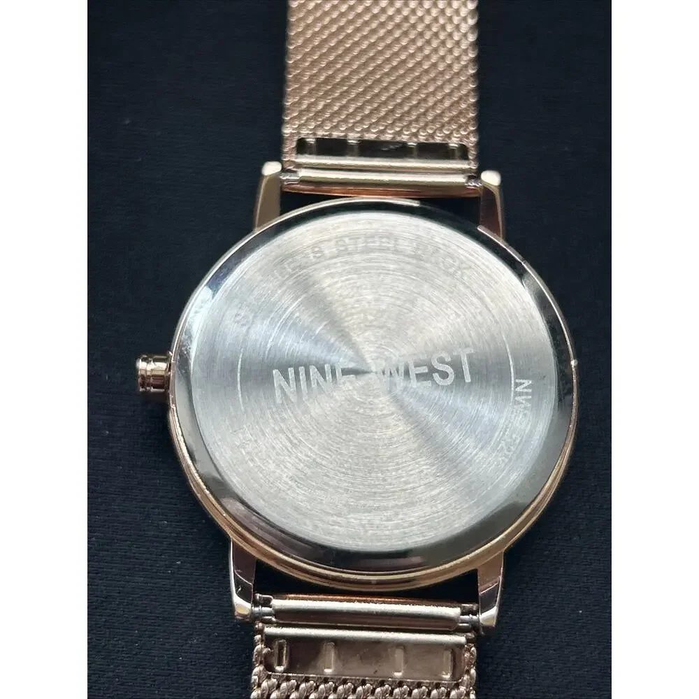 Nine West Rose Gold Tone Purple Dial Women’s Quartz Watch